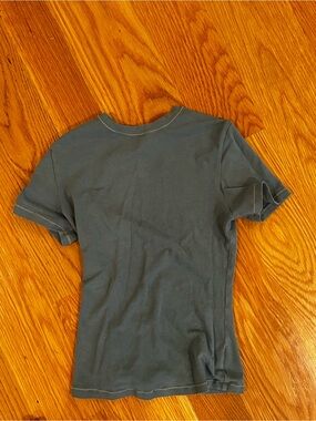 SKIMS Crew Neck Tee in Slate Blue